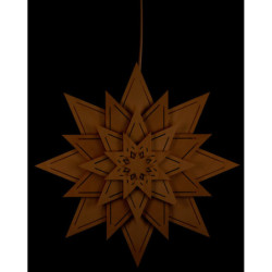 Fensterbild Stern mit Lichtschlitzen - Blume - 30 cm