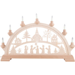 Schwibbogen Seiffener Kirche  - 55x36 cm