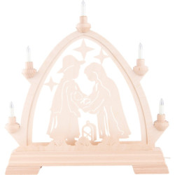 Gotischer Bogen Christgeburt - 42x42,5 cm