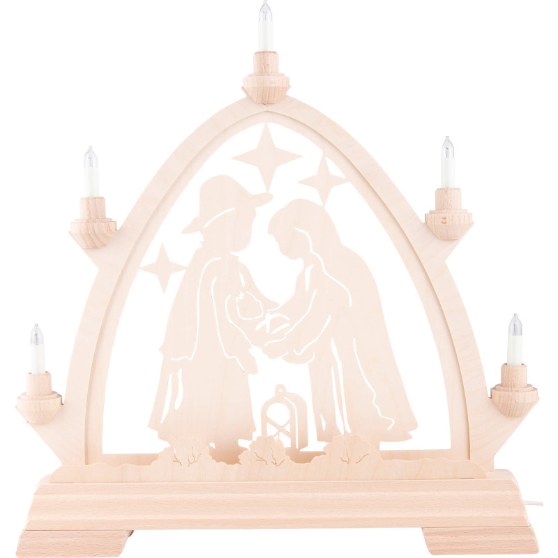Gotischer Bogen Christgeburt - 42x42,5 cm