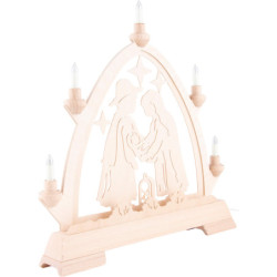 Gotischer Bogen Christgeburt - 42x42,5 cm