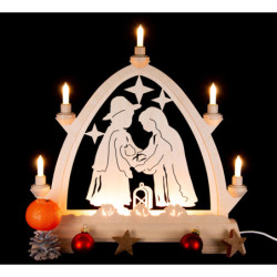 Gotischer Bogen Christgeburt - 42x42,5 cm