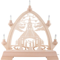 Gotischer Bogen Seiffener Kirche - 42x42,5 cm