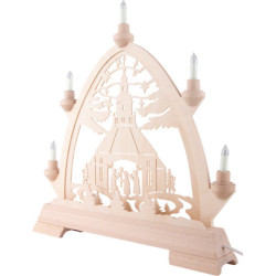 Gotischer Bogen Seiffener Kirche - 42x42,5 cm