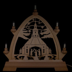 Gotischer Bogen Seiffener Kirche - 42x42,5 cm