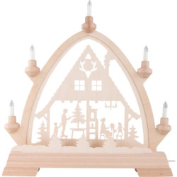 Gotischer Bogen Waldhaus - 42x42,5 cm