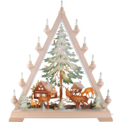 Lichterspitze Forsthaus, farbig - 55x67 cm