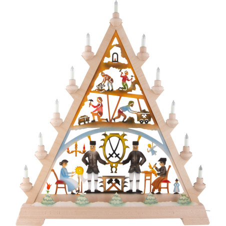Light Triangle - Ore Mountains, Colored - 55x67 cm / 21.7x26.4 inch