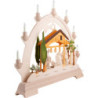 Candle Arch - Nativity with Stained Figurines, Colored - 48x42 cm / 18.9x16.5 inch