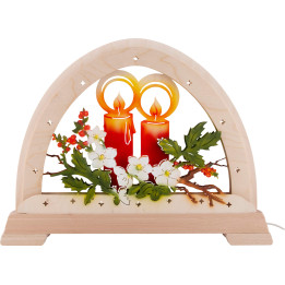 Candle Arch - Candle, Red - 48x37 cm / 18.9x14.6 inch