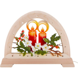 Candle Arch - Candle, Red - 48x37 cm / 18.9x14.6 inch