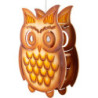 Window Picture - Owl, Colored - 28 cm / 11 inch