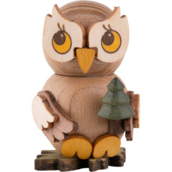 Owl Child with Tree - 4 cm / 1.6 inch