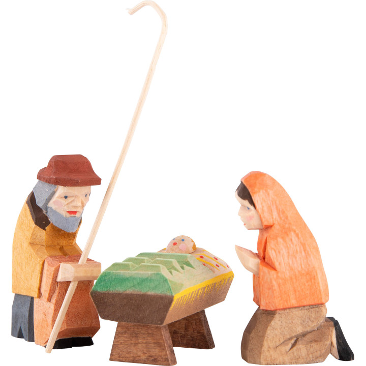 Holy Family, Set of Three - 8 cm / 3.1 inch