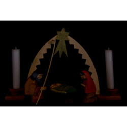 Holy Family with Arch, Set of Four - 9,5 cm / 3.7 inch
