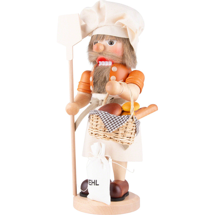 Nussknacker Bäcker natur - 39 cm