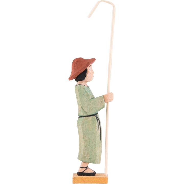 Shepherd standing with Crook - 9,5 cm / 3.7 inch