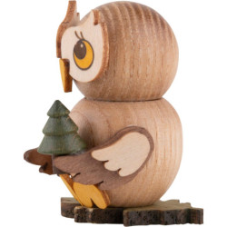 Eulenkind mit Baum - 4 cm