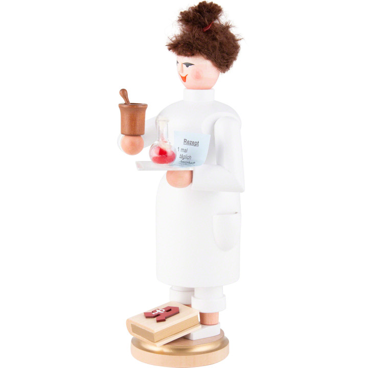 Räuchermännchen Apothekerin - 22 cm