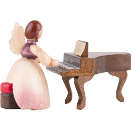 Schaarschmidt Engel mit Spinett, 2-teilig - 4 cm