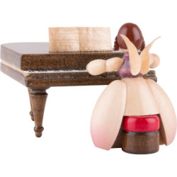 Schaarschmidt Engel mit Klavier, 2-teilig - 4 cm