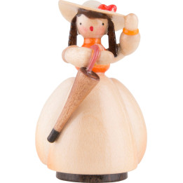 Schaarschmidt Hat Lady with Umbrella - 4 cm / 1.6 inch