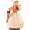 Schaarschmidt Hat Lady with Umbrella - 4 cm / 1.6 inch