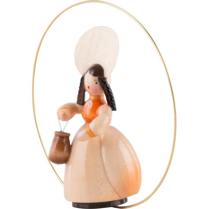 Schaarschmidt Hut-Dame mit Tasche im Ring - 6 cm