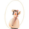 Schaarschmidt Hat Lady with Umbrella in Ring - 6 cm / 2.4 inch
