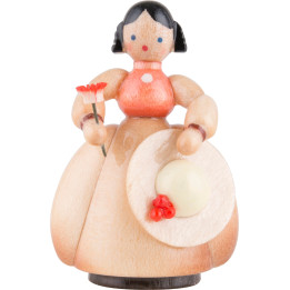 Schaarschmidt Hut-Dame mit Blume - 4 cm