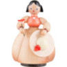Schaarschmidt Hat Lady with Flower - 4 cm / 1.6 inch