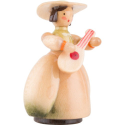 Schaarschmidt Hat Lady with Flute - 4 cm / 1.6 inch