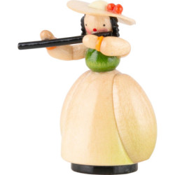 Schaarschmidt Hat Lady with Transverse Flute - 4 cm / 1.6 inch