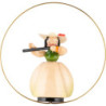 Schaarschmidt Hat Lady with Transverse Flute in Ring - 6 cm / 2.4 inch