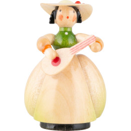 Schaarschmidt Hut-Dame mit Mandoline - 4 cm
