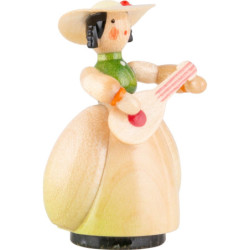 Schaarschmidt Hat Lady with Mandoline - 4 cm / 1.6 inch