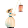 Schaarschmidt Hat Lady with Lampion long red - 4 cm / 1.6 inch
