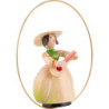 Schaarschmidt Hut-Dame mit Mandoline im Ring - 6 cm