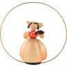 Schaarschmidt Hat Lady with Violin in Ring - 6 cm / 2.4 inch