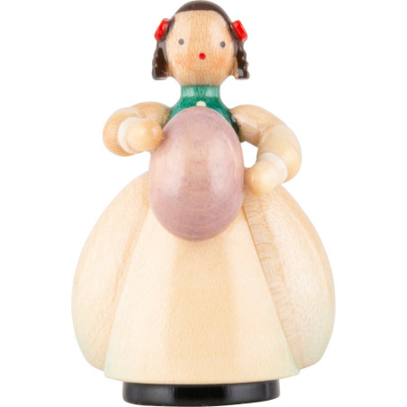 Schaarschmidt Girl with Egg blue - 4 cm / 1.6 inch