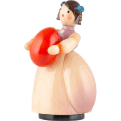 Schaarschmidt Girl with Egg red - 4 cm / 1.6 inch