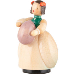 Schaarschmidt Mädchen mit Ei lila - 4 cm