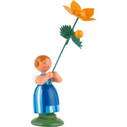 Wiesenblumenmädchen mit Sumpfdotterblume - 11 cm