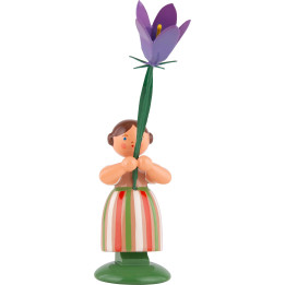 Meadow Flower Girl with Rambling Bellflower - 11 cm / 4.3 inch