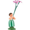 Meadow Flower Girl with Carnation - 11 cm / 4.3 inch