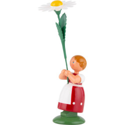 Wiesenblumenmädchen mit Margerite - 11 cm