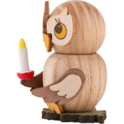 Owl Child with Candle - 4 cm / 1.6 inch