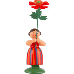 Wiesenblumenmädchen mit Geum - 11 cm