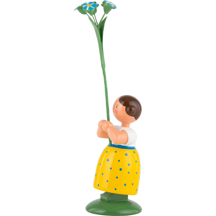 Wiesenblumenmädchen mit Vergissmeinnicht - 11 cm