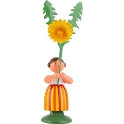 Wiesenblumenmädchen mit Löwenzahn - 11 cm
